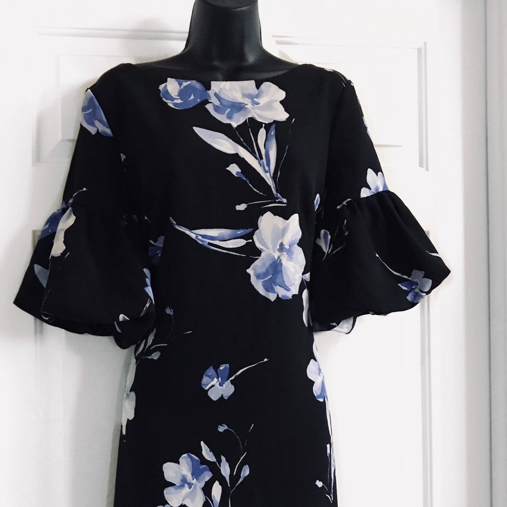 Ralph Lauren Women’s Dress Black/Blu/Mu Size 14